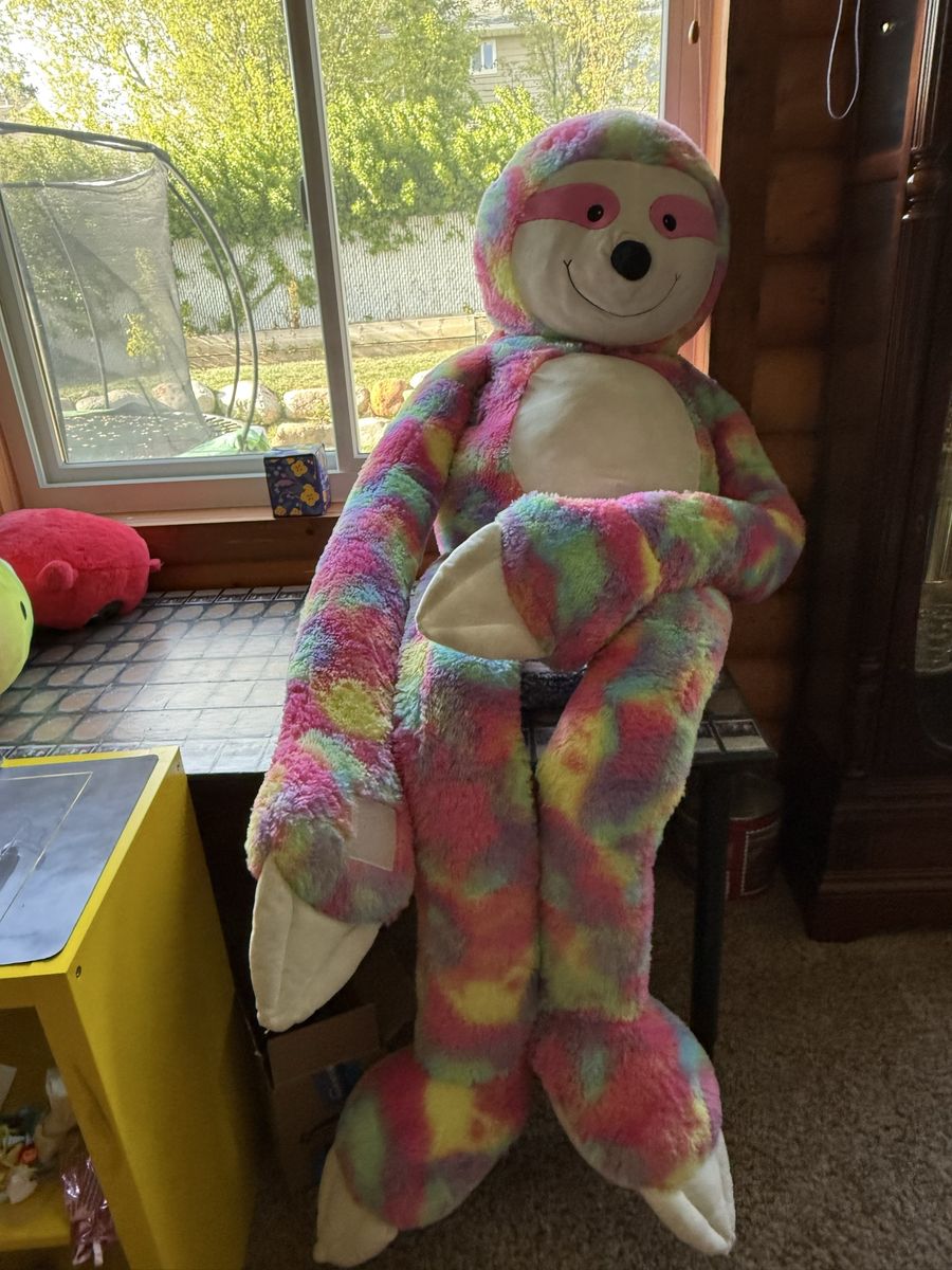 6 foot tall sloth stuffed animal