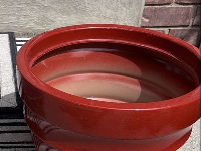 Fun Color! Orange lightweight Planter Pot