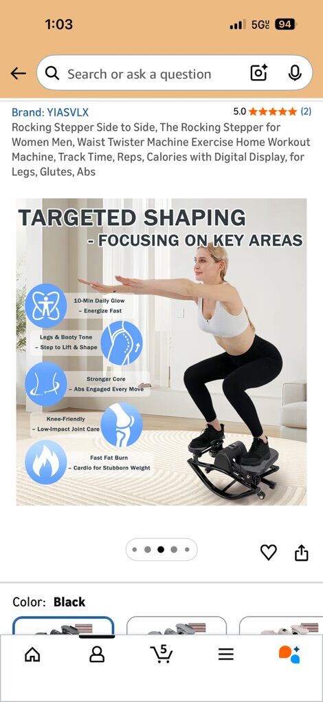 Rockng Stepper Side To Side