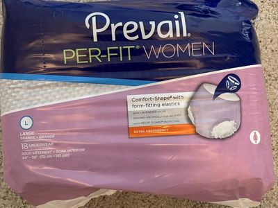 Prevail Per-Fit Women Incontinence Underwear Size Large Extra Absorbency - 18 Count
