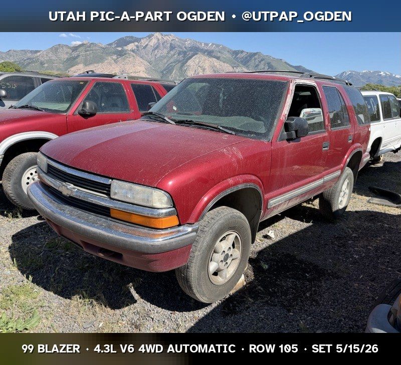 1999 Chevrolet Blazer Parts - UTPAP Ogden