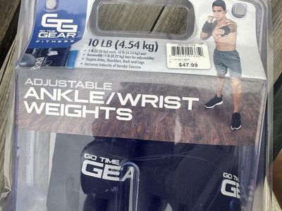 Go Time Gear Fitness Adjustable Ankle/Wrist Weights - 10 lb Total (5 lb Each)