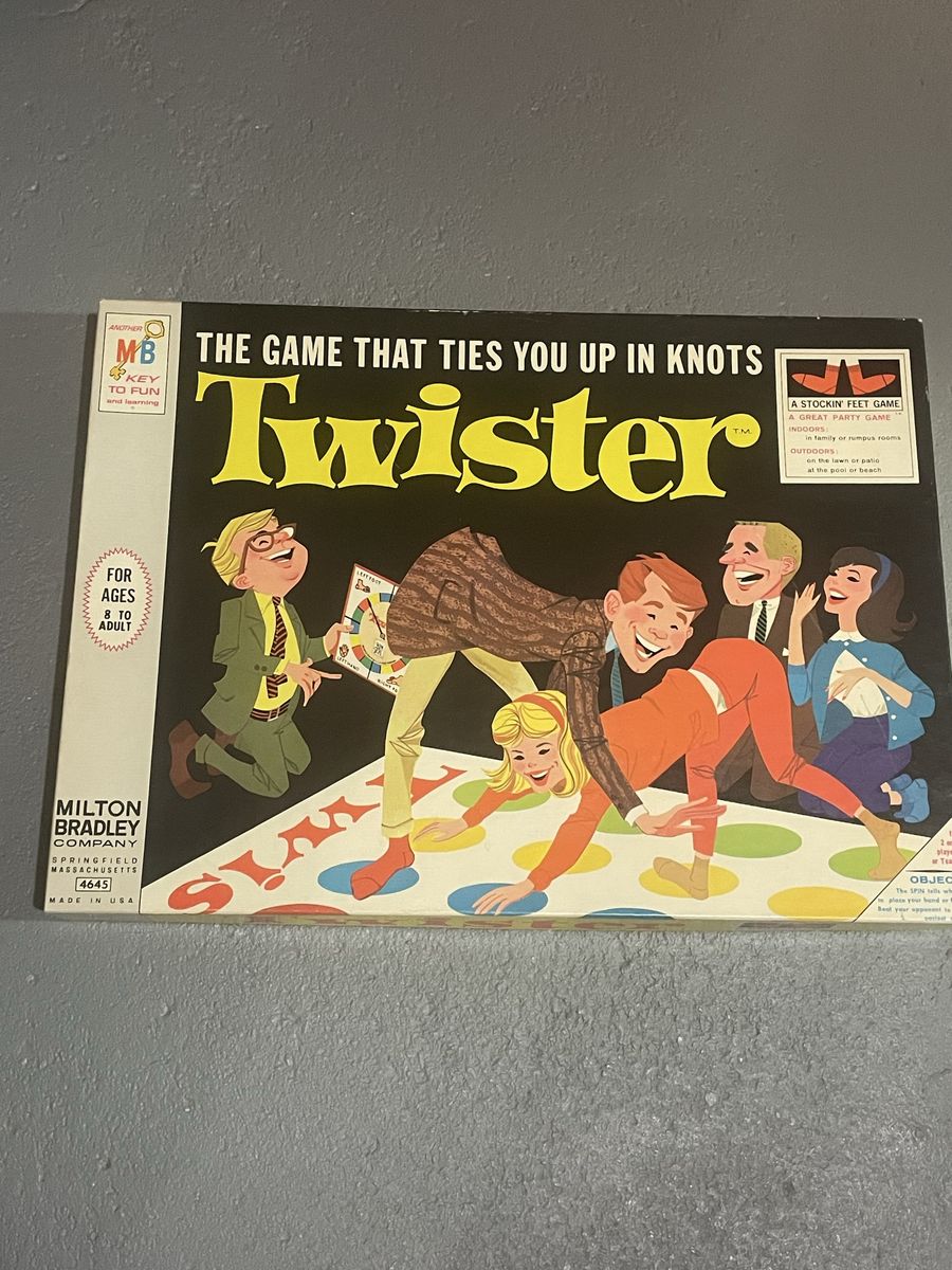 Vintage 1966 Milton Bradley Twister Party Game