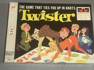 Vintage 1966 Milton Bradley Twister Party Game