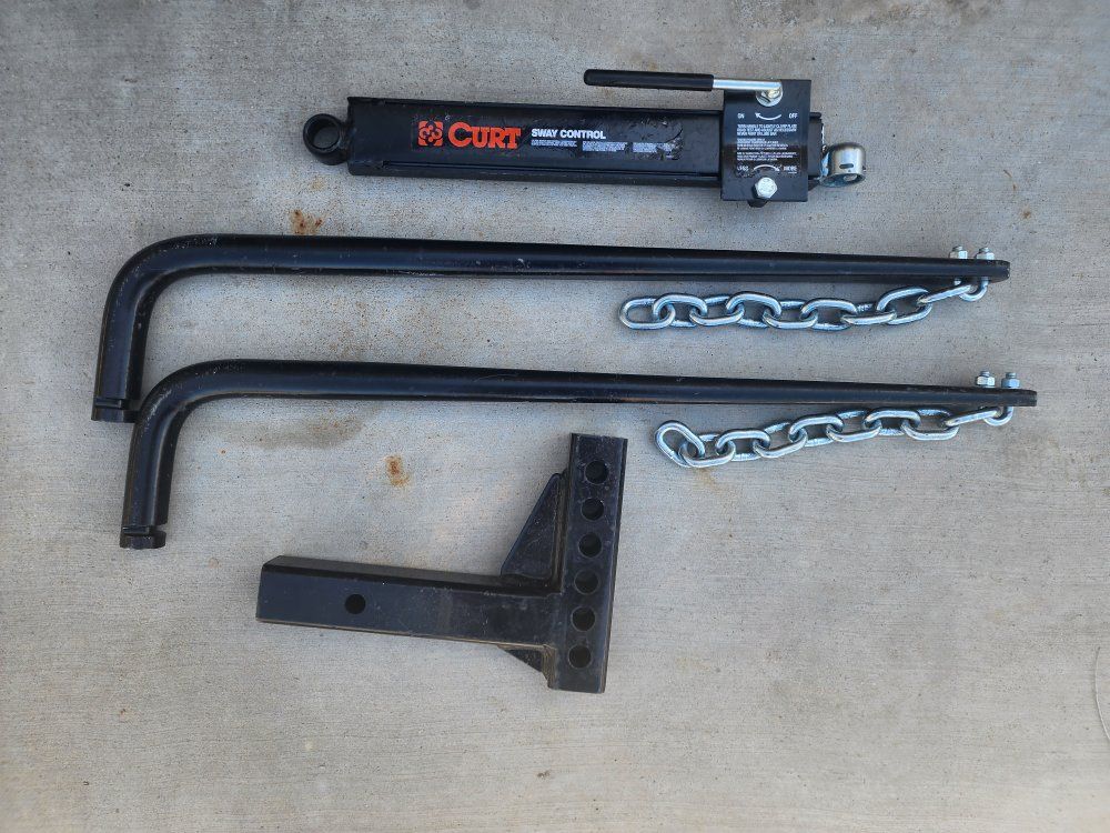 BRAND NEW Curt Weight Distribution Spring Bars, Shank, & Sway Control. Eaz-Lift / Curt