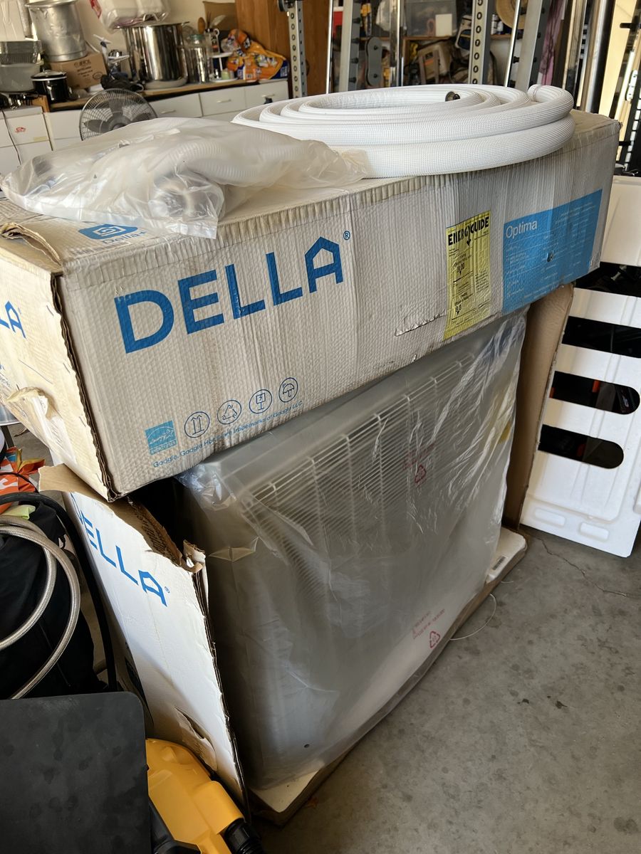NEW DELLA 24,000 BTU (2 Ton) Mini Split Heat Pump – Complete System
