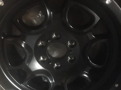 Matte Black Mamba Wheels/Rims - Set of 4