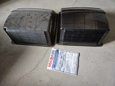 2 New MaxxAir RV Vent Covers