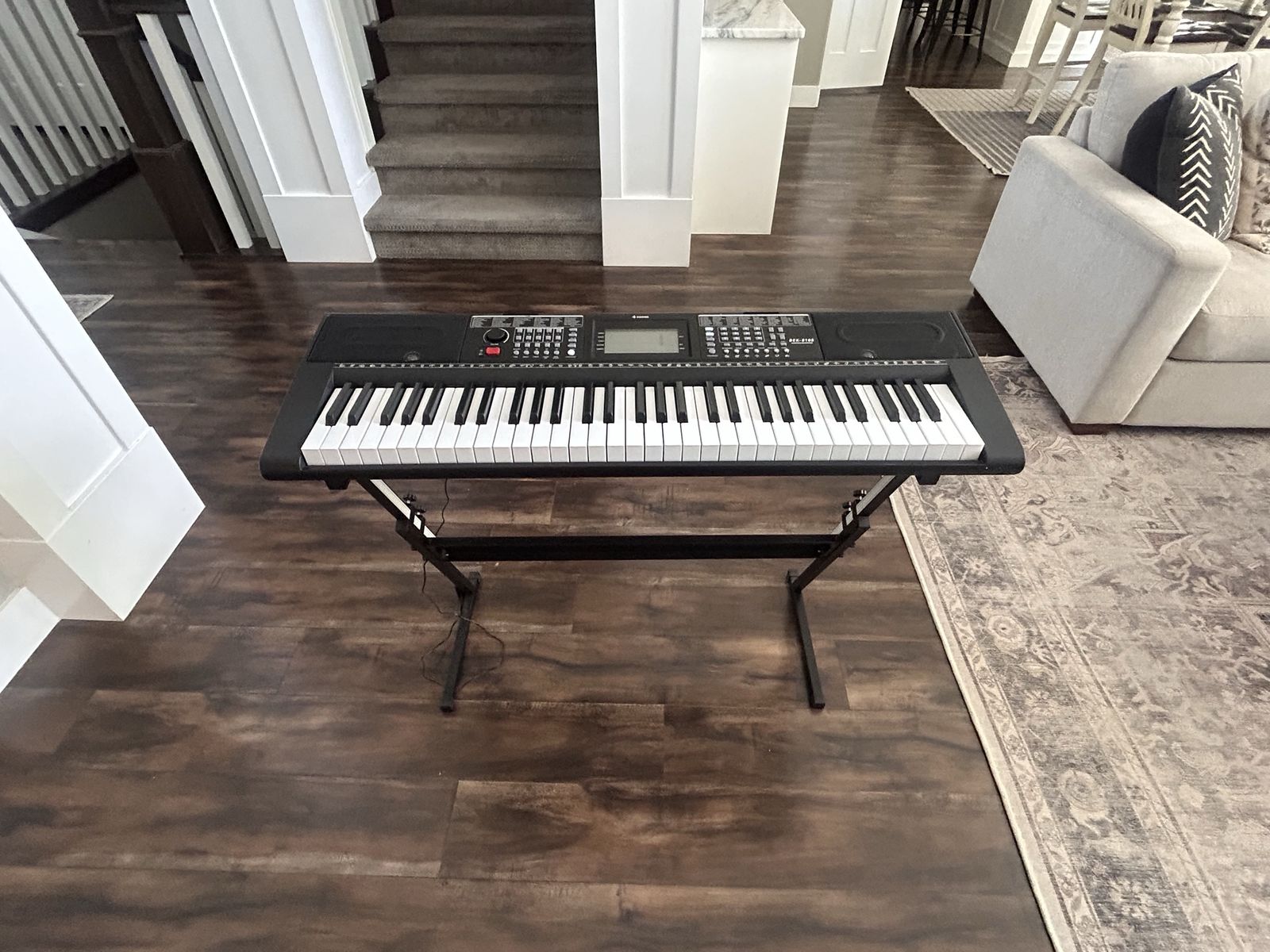 Donner DEK-610S Electric Keyboard w/ Stand & Pedal