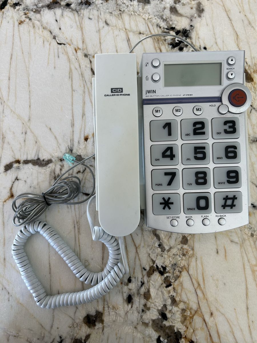 jWin JT-P590 Big Button Corded Phone - Calle ID