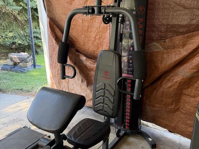 Marcy MWM-1005 Home Gym System with Weight Stack and Preacher Curl Pad