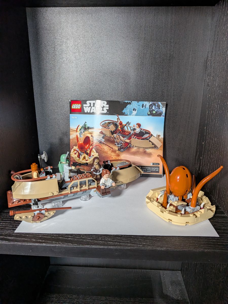 LEGO Star Wars 75174 Desert Skiff Escape with Boba Fett, Han Solo, Chewbacca, and Skiff Guard