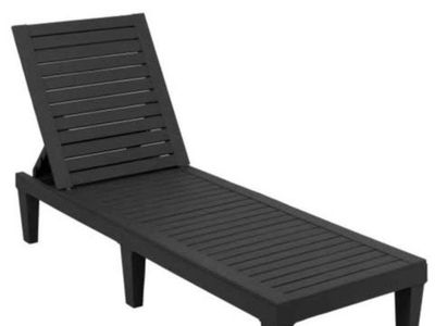 Ktaxon Outdoor Plastic Sunbed Lounge Chaise Chair