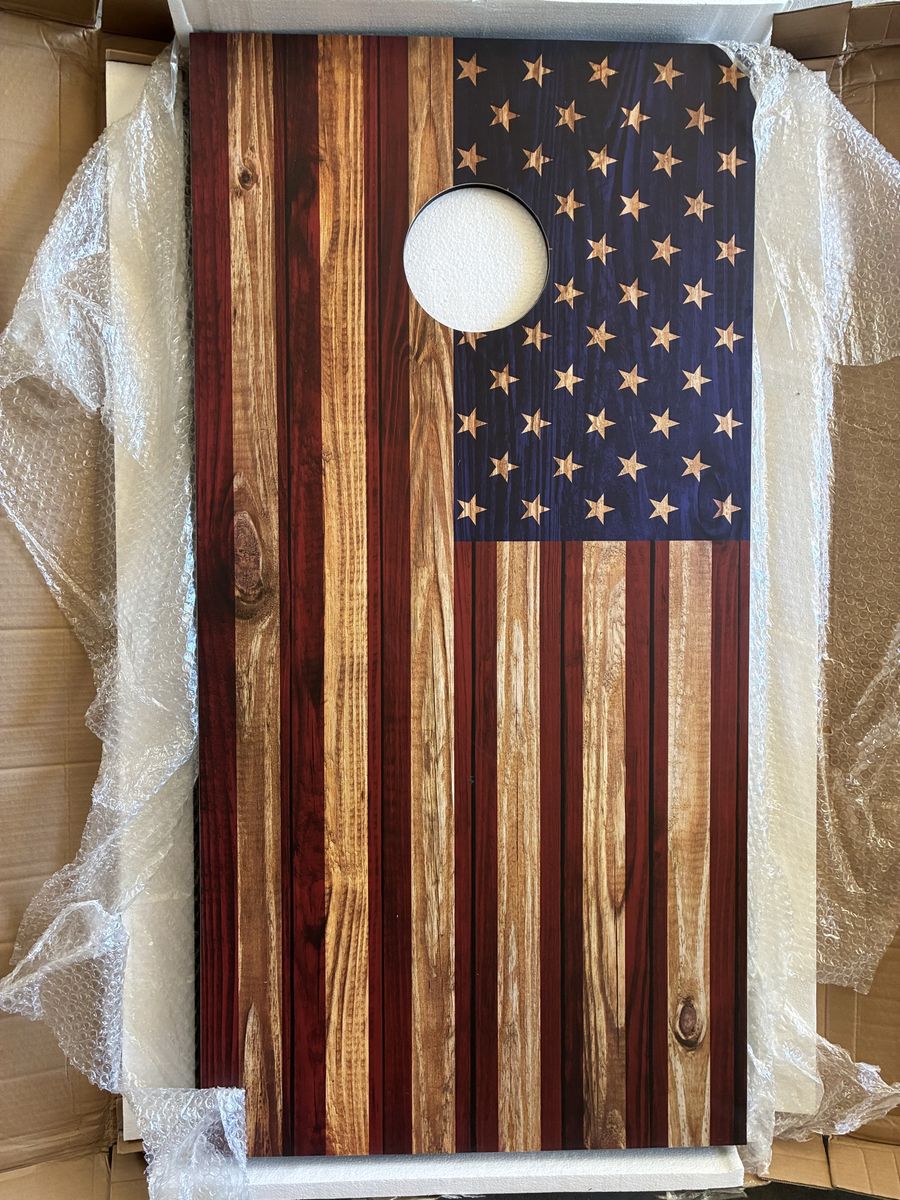 American flag Professional Cornhole board