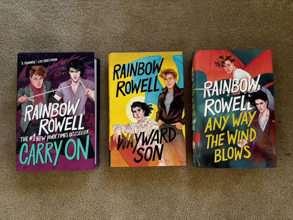 Simon Snow Trilogy, by Rainbow Rowell (hardcovers)
