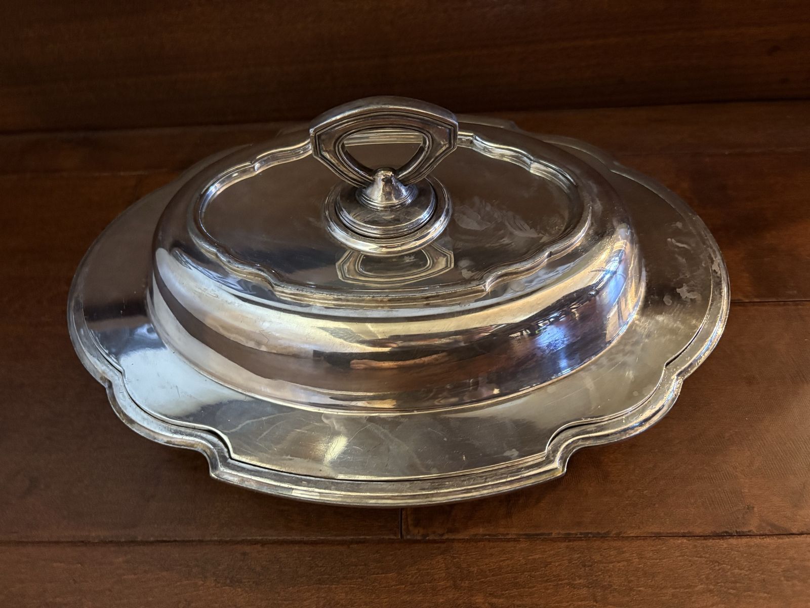 Antique Barbour Silver Co Serving Bowl w/ Lid