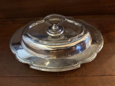 Antique Barbour Silver Co Serving Bowl w/ Lid
