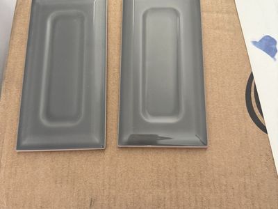 New Gray Ceramic Subway Tile – Multiple Boxes – Never Used - 4”x8”