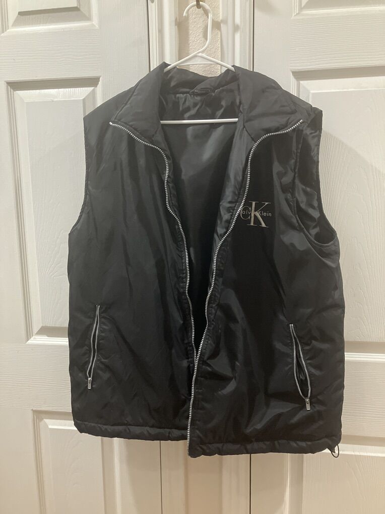 Vintage Calvin Klein Black Insulated Zip Up Vest