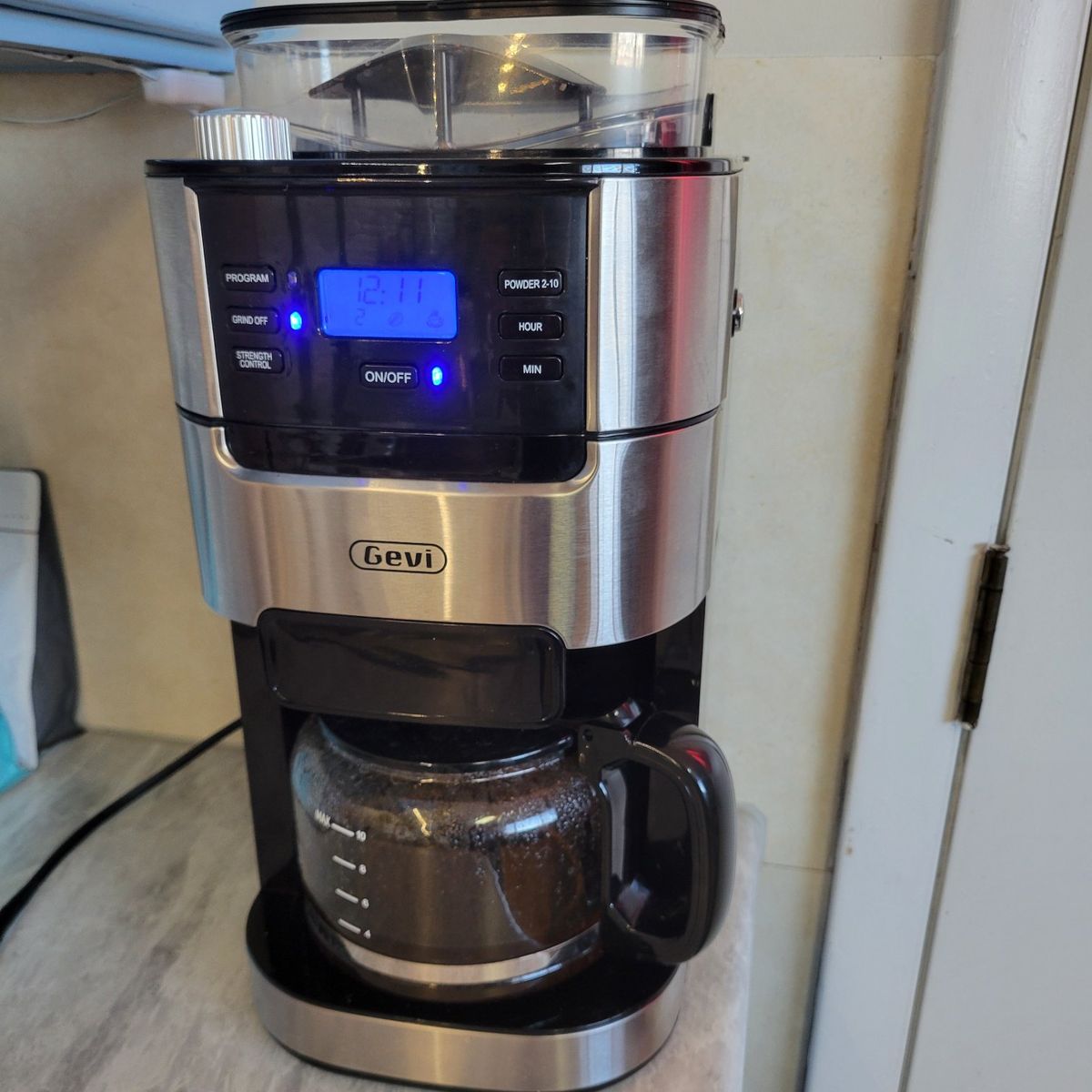 Gevi 2 in 1 coffee maker and grinder