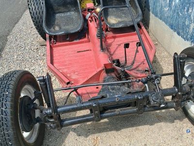 Custom VW Buggy / Sand Rail Roller Chassis Project - Red Frame, Transaxle & Beer Keg Fuel Tank