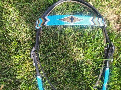 Western Saddle with Turquoise Accents