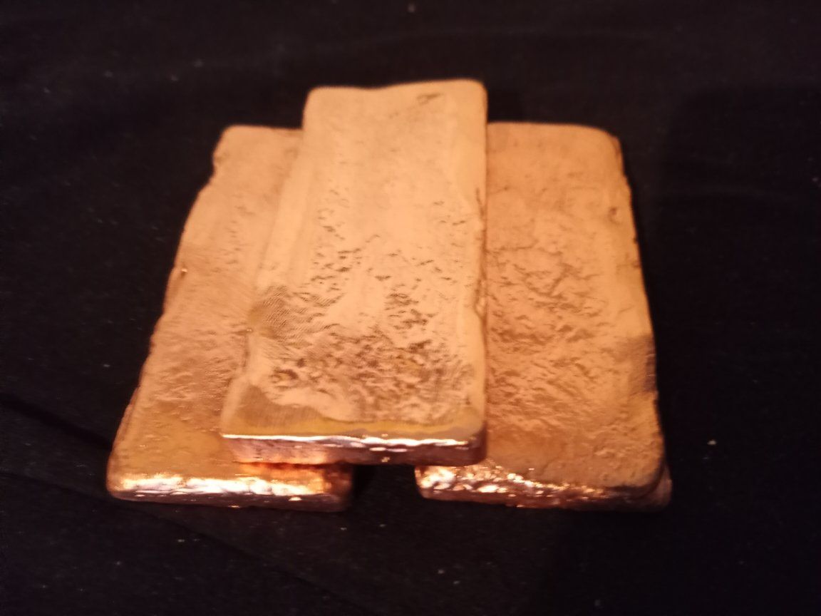 Copper Ingots Bars Bullion