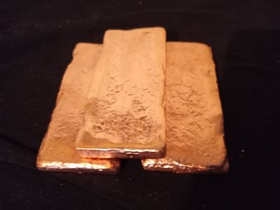 Copper Ingots Bars Bullion