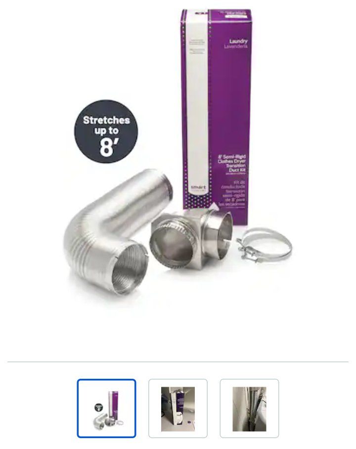 Smart Choice 8' Semi-Rigid Dryer Vent Kit