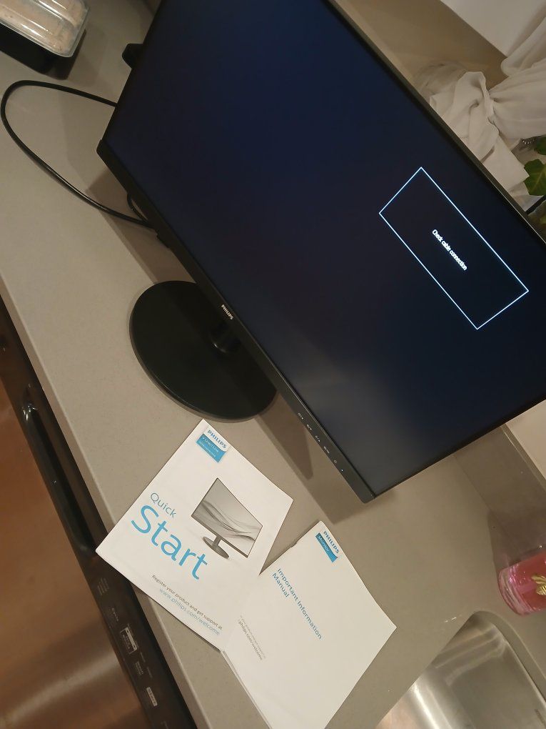 Philips 241V8LB/27 22" FHD VA Monitor with Roku Streaming, HDMI, VESA Mountable