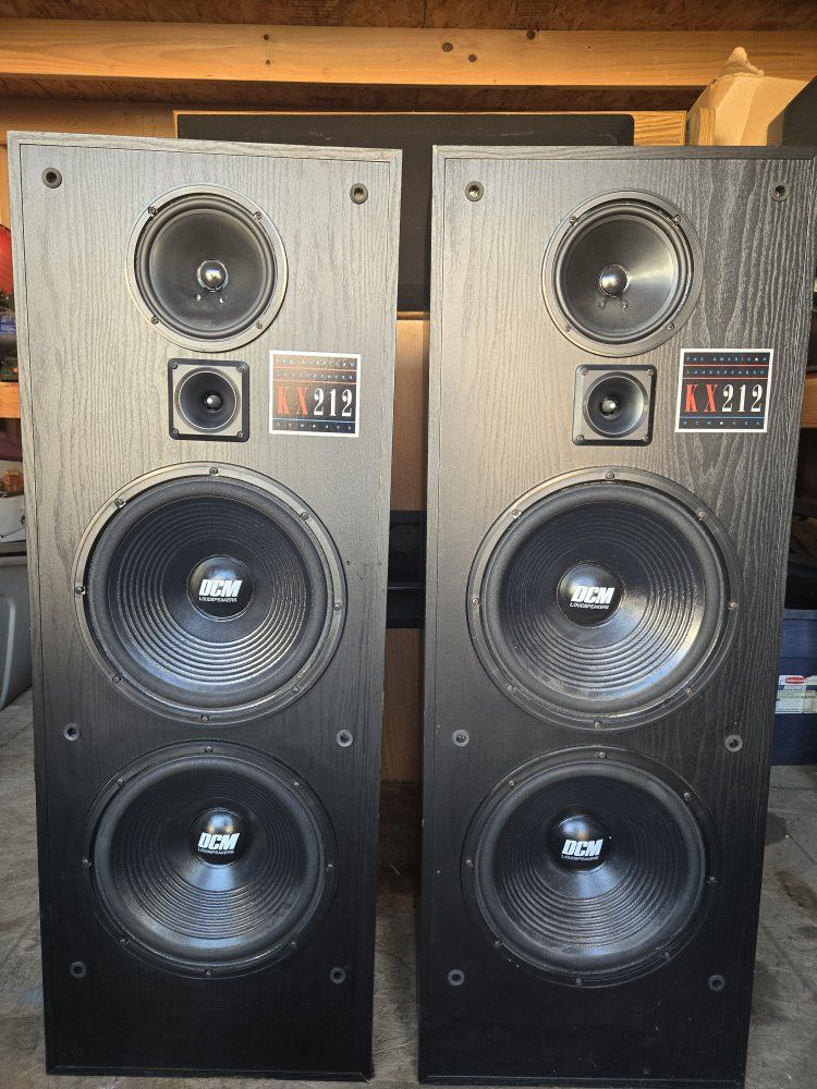 DCM KX212 Loudspeakers Home Audio Stereo Speakers (Pair)