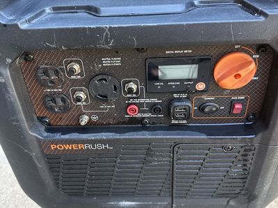 Generac 3500-W Quiet Portable Gas Powered Inverter Generator with Electric Start
