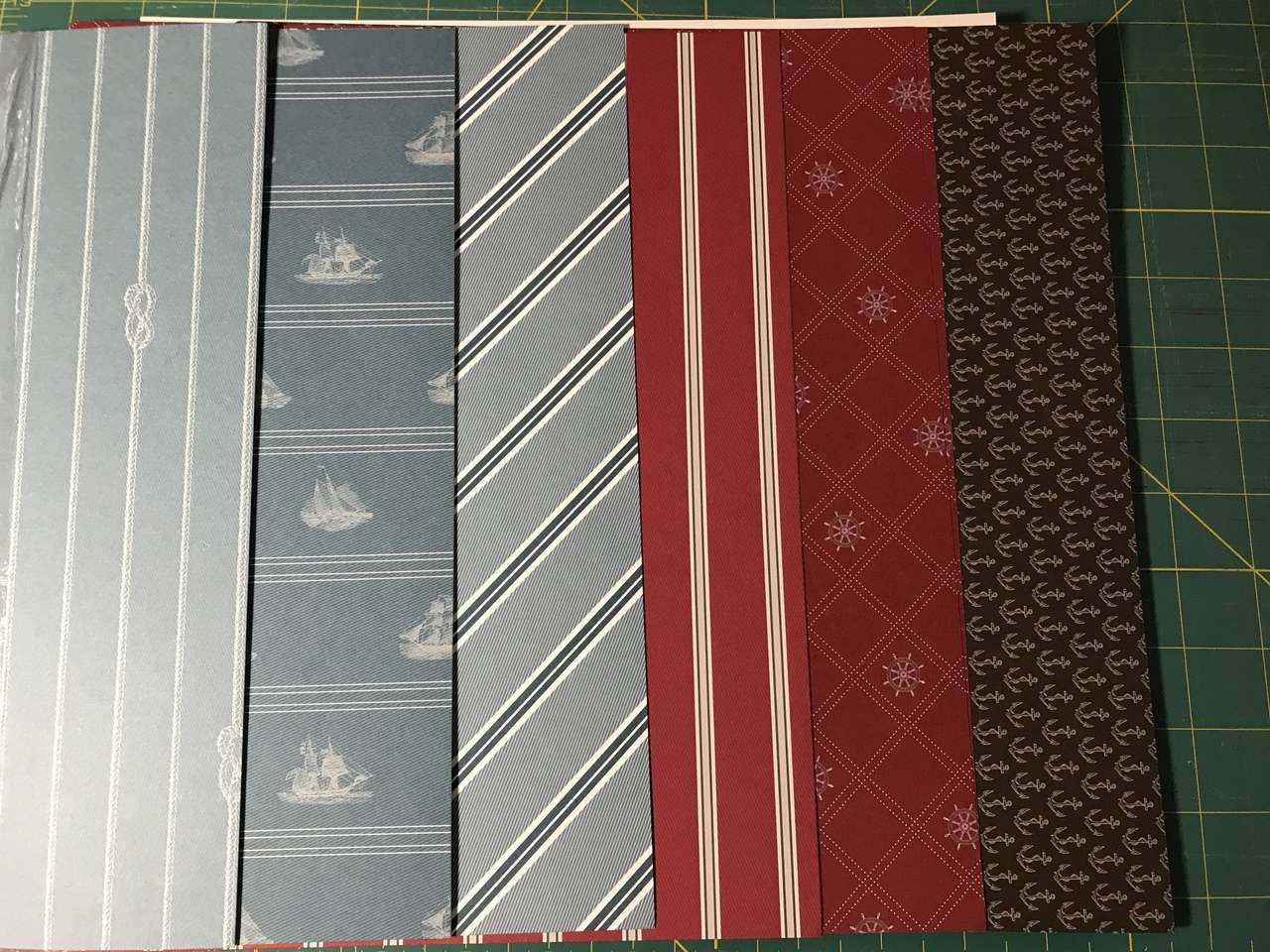 Stampin Up Designer Series Paper Nautical Expedition 12 Sheets 12in x 12In
