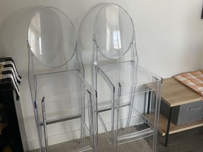 Set Of Two Acryclic Barstool Chair