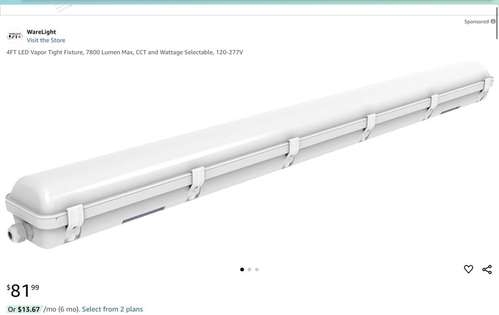 CVST Warelight Linear Vapor Tight 48 Light