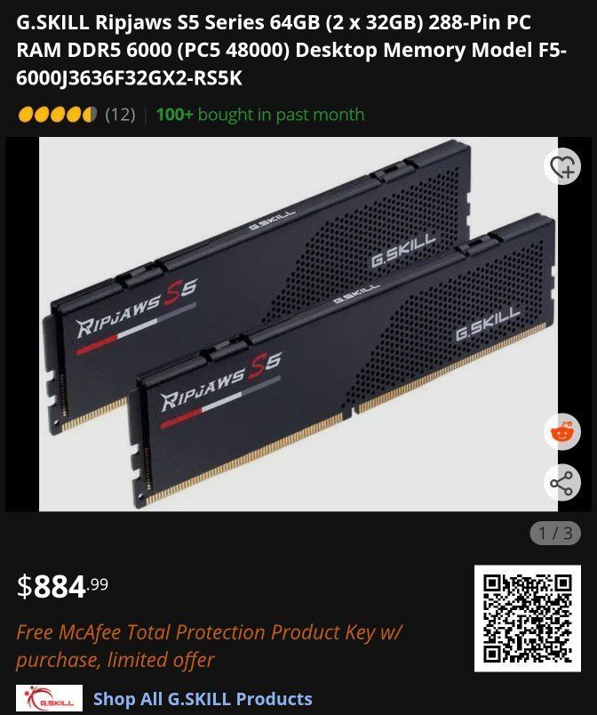 64gb ddr5 6000mhz