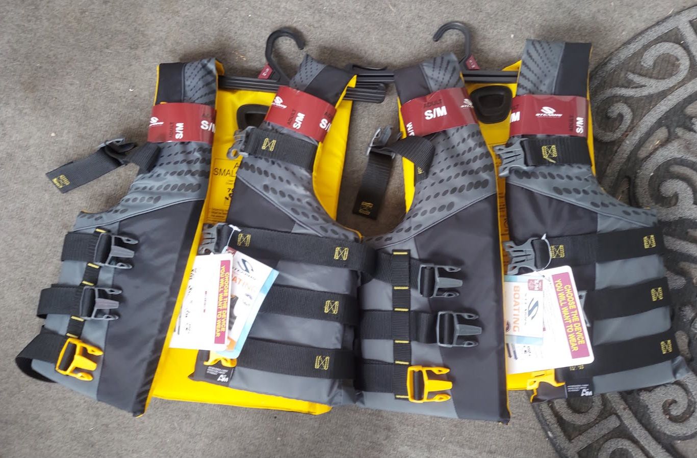 Brand new size s/m life jackets $35 each
