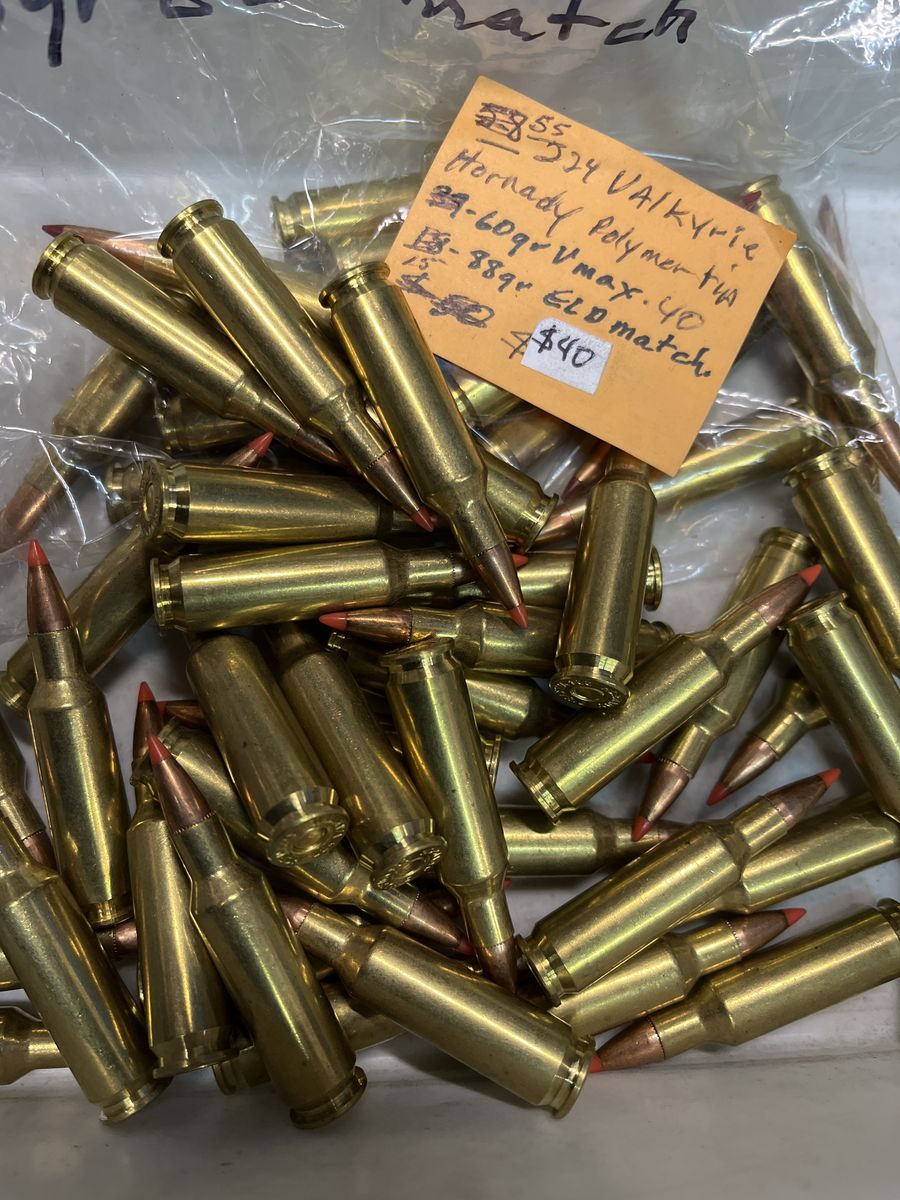 New 224 Valkyrie Ammo.