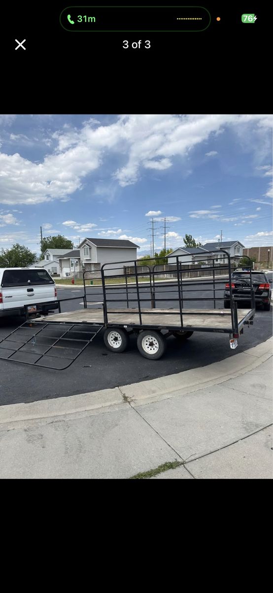 7x16 double axle trailer