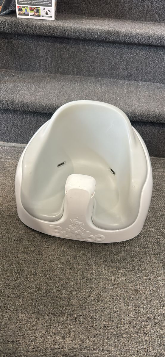 Bumbo Multi Seat Baby Floor and Booster Seat Gray/White Used Good