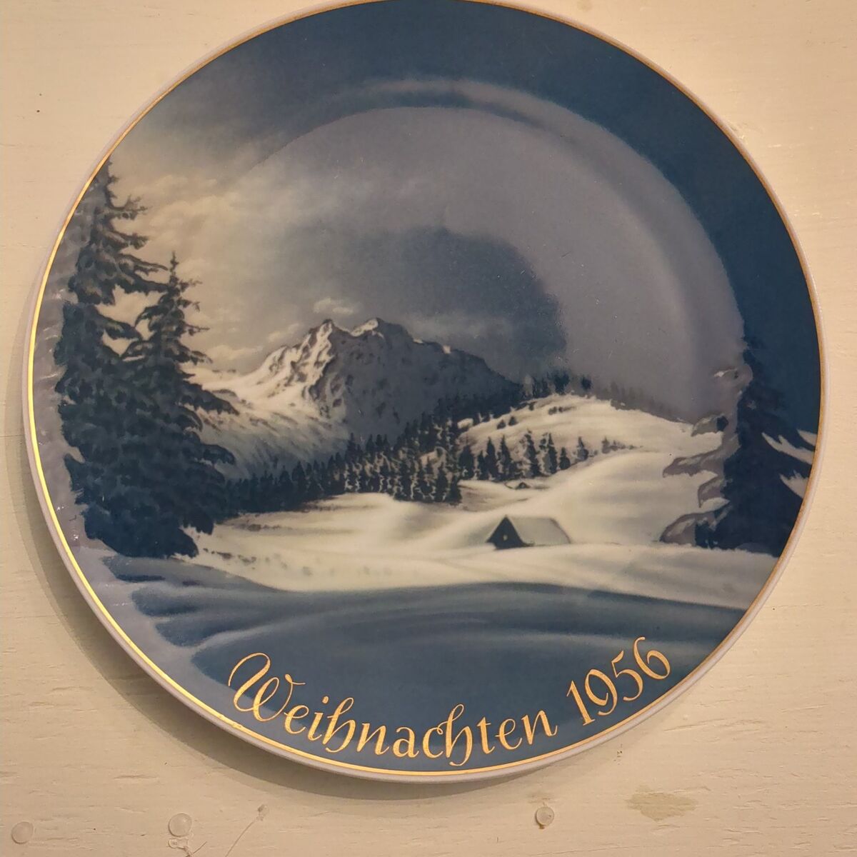 1956 Christmas plate