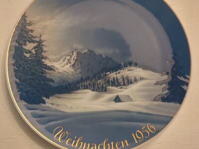 1956 Christmas plate