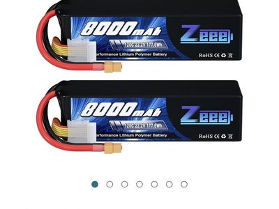 Zeee 6S 8000mAh RC Lipo Batteries