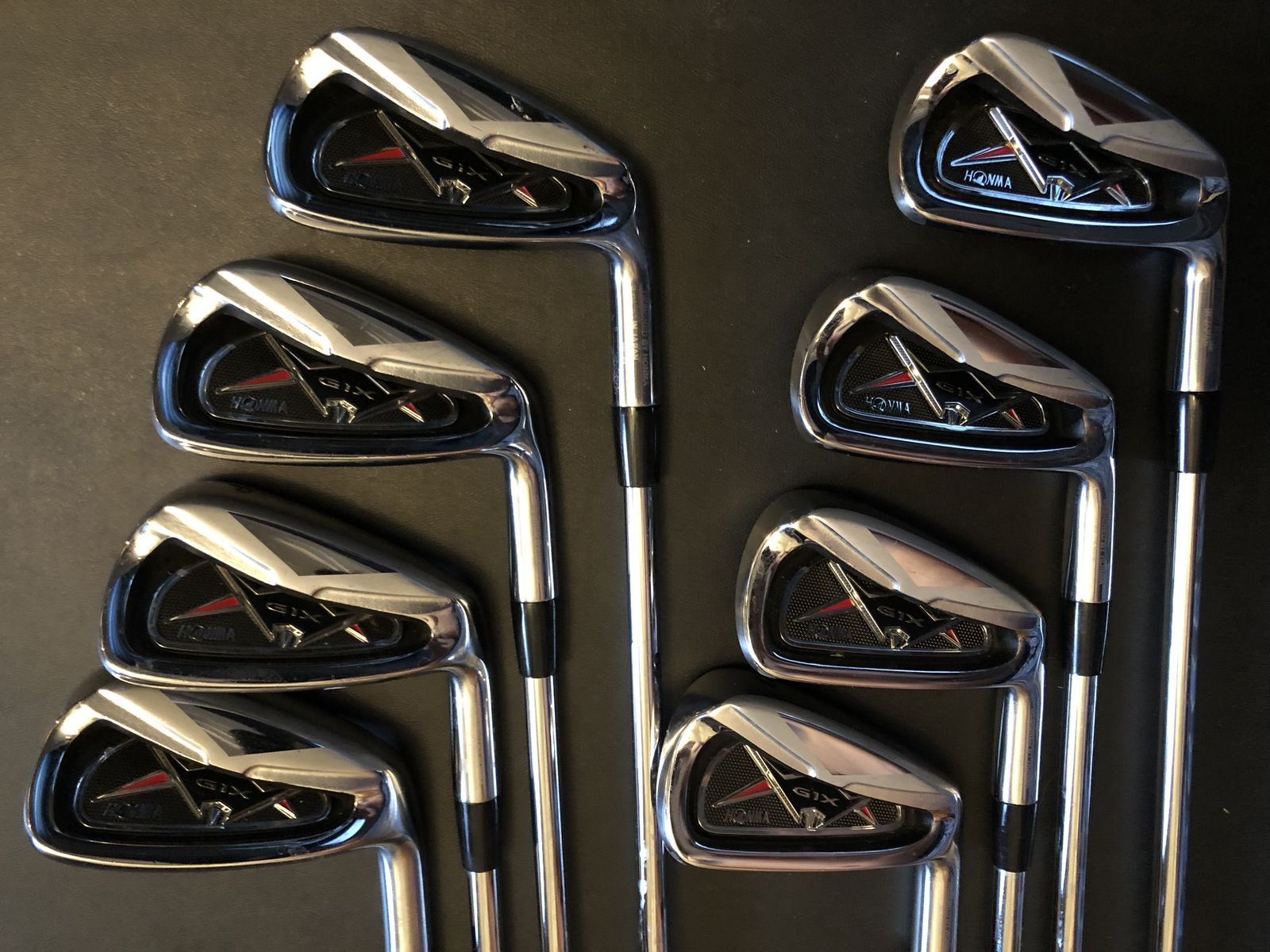 Mens Honma G1X Iron Set Regular Flex Extended Shafts Golf Clubs