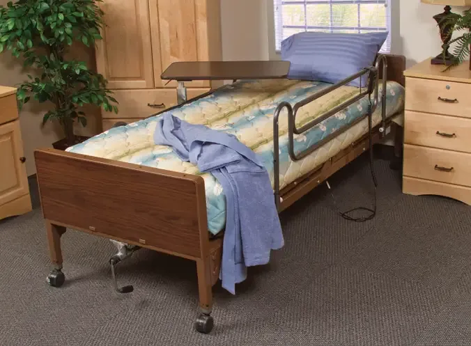 Semi electric hospital bed
