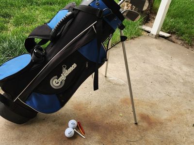 jr golf clubs w/bag, balls, tees