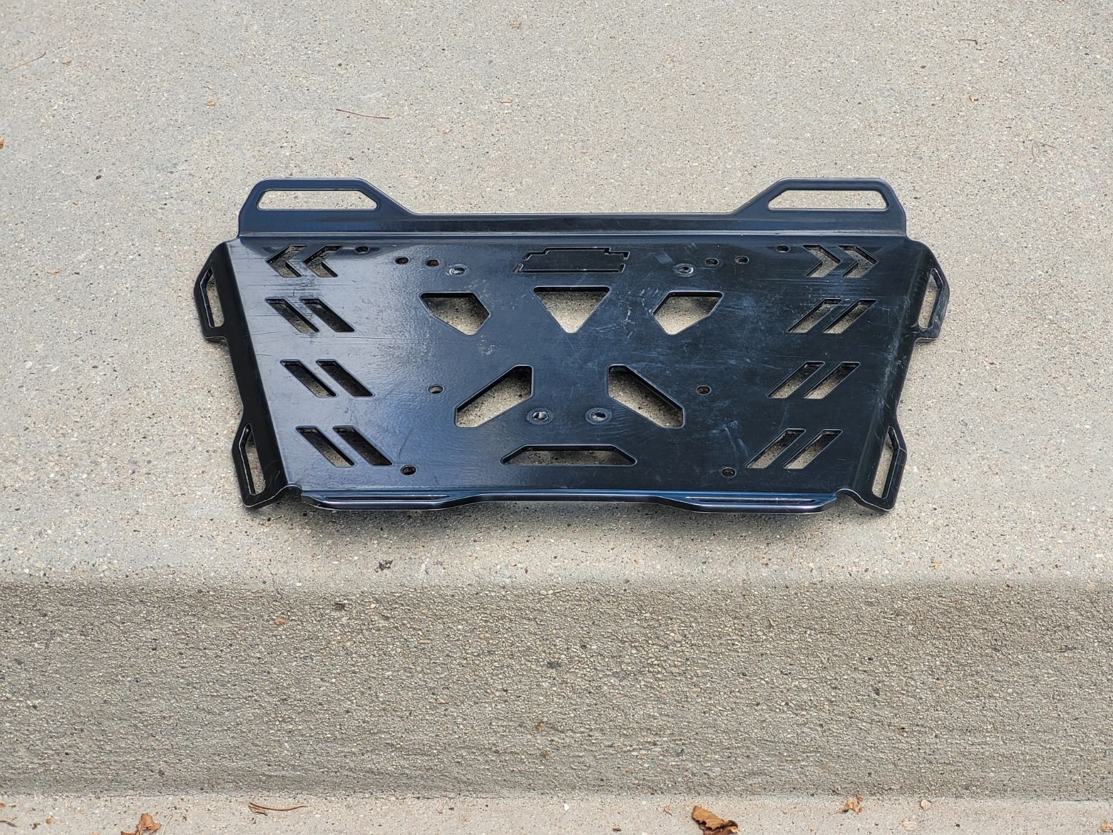 Motorcycle Rear Rack, Black, Universal