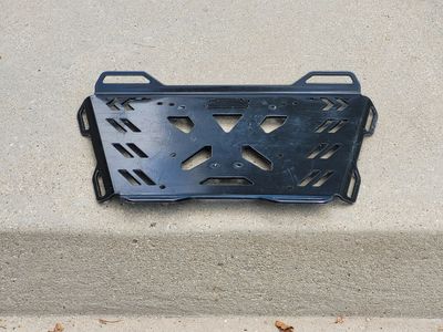 Motorcycle Rear Rack, Black, Universal
