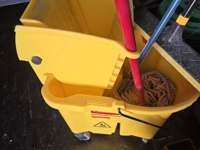 bucket and mop
