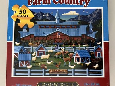 Dowdle Farm Country Barn Animals 50 Piece Jigsaw Puzzle